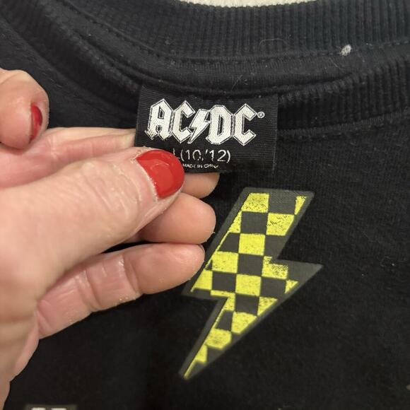 AC/DC sweatshirt target girls size 11-12 - Picture 4 of 5